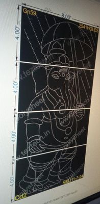 GN59 GANESHJI (4 PARTS) 16X8 FEET 2541 HOLES