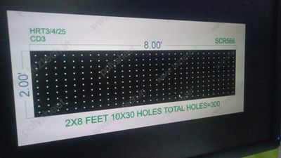 SCR566 2X8 FEET 10X30  HOLES SCREEN TOTAL HOLES=300