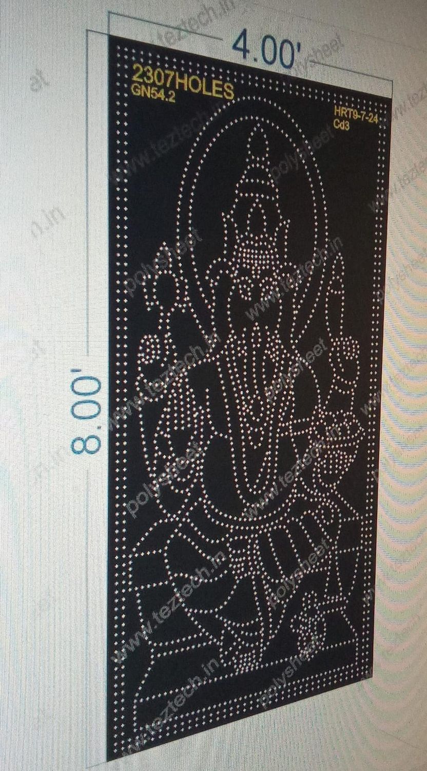 GN54.2 GANESHJI 4X8 FEET 2307 HOLES