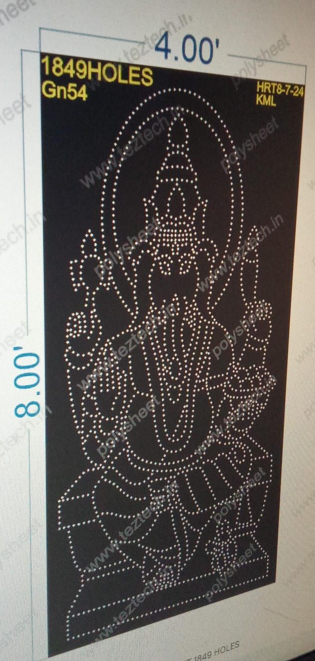 GN54 GANESHJI 4X8 FEET 1849 HOLES