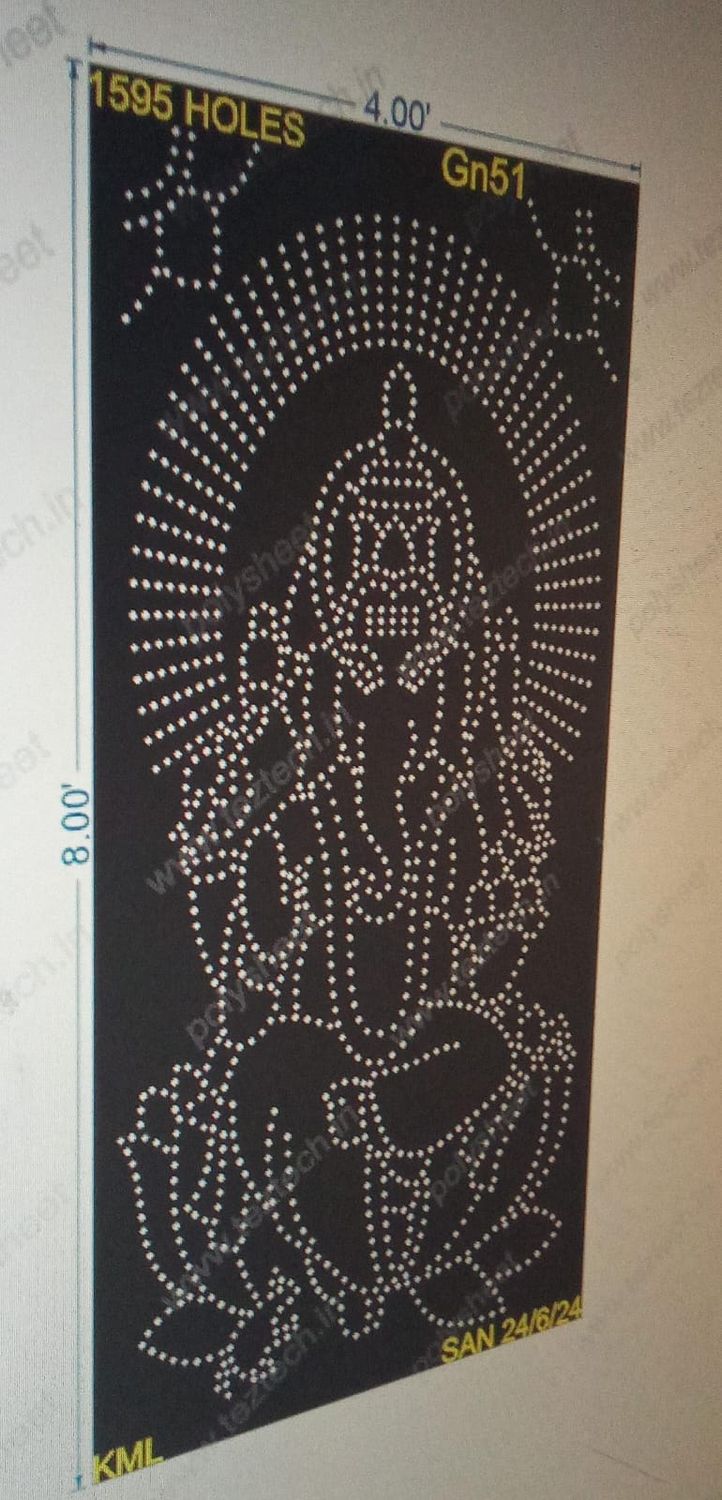 GN51 GANESHJI 8X4 FEET 1595 HOLES