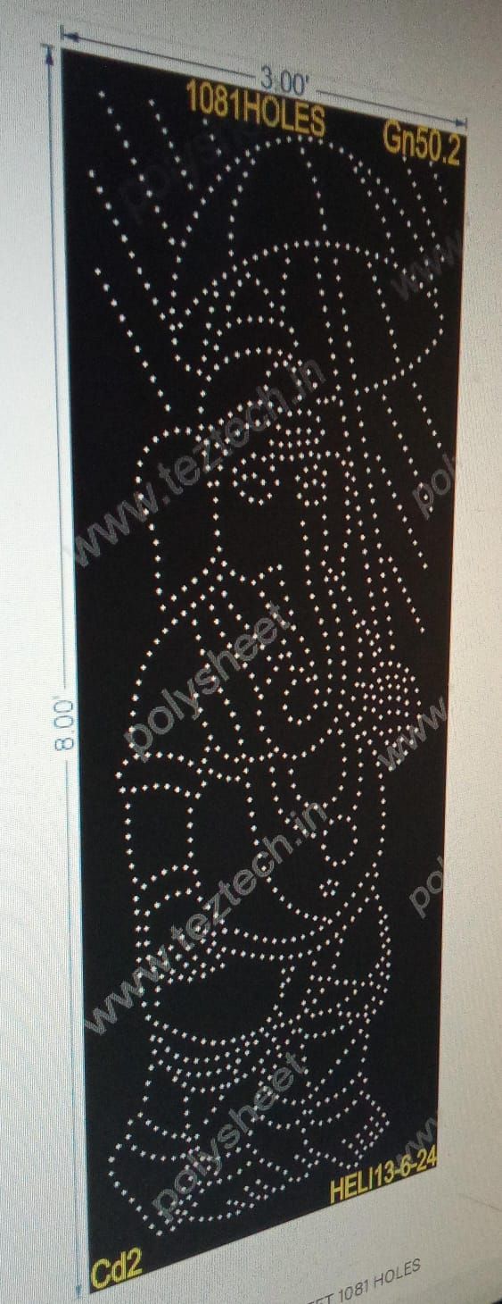 GN50.2 GANESHJI 8X3 FEET 1081 HOLES