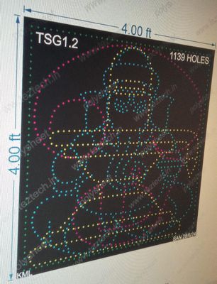 TSG1.2 KANNADA OM, SHIVLING, GANESHJI 4X4 FEET 1139 HOLES