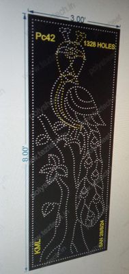 PC42 PEACOCK 8X3 FEET 1328 HOLES