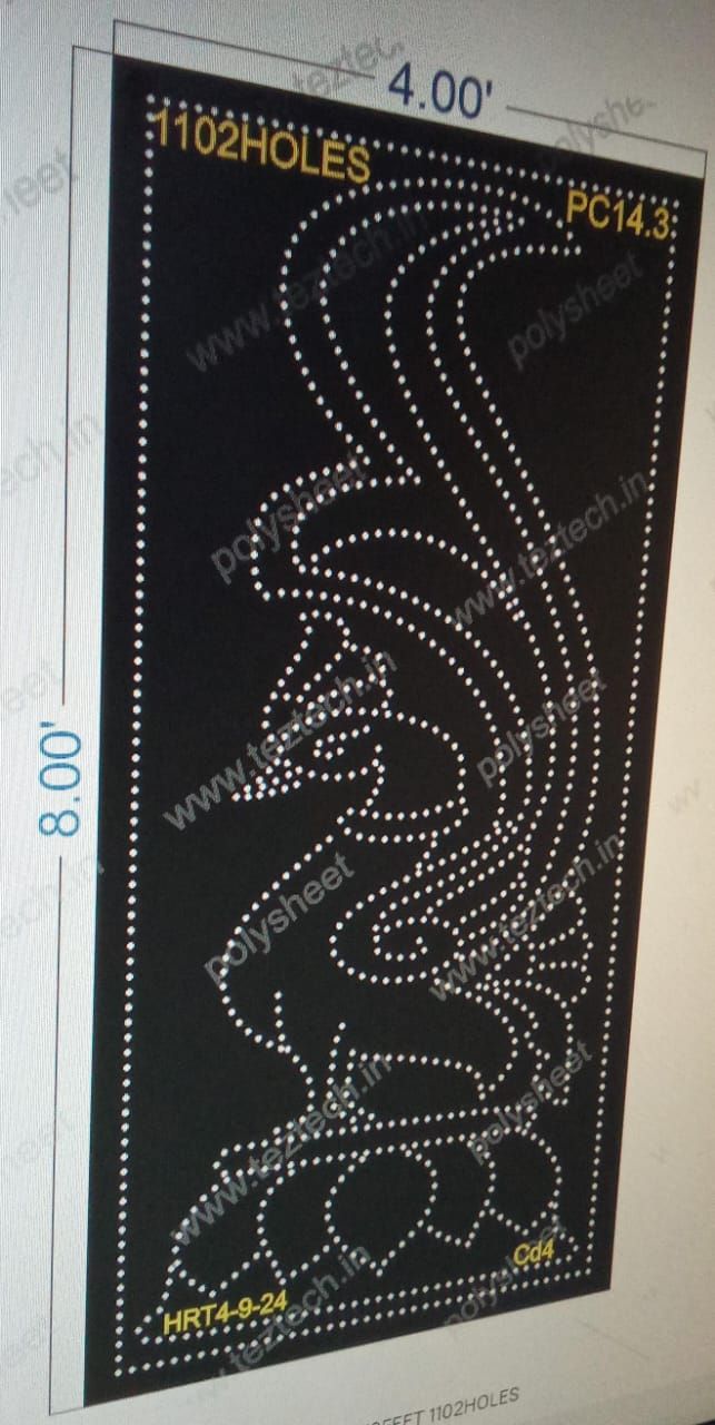 PC14.3 PEACOCK 4X8FEET 1102HOLES