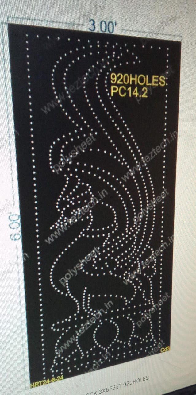 PC14.2 PEACOCK 3X6FEET 920HOLES