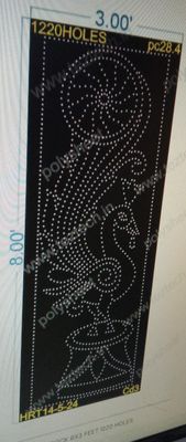 PC28.4 PEACOCK 8X3 FEET 1220 HOLES