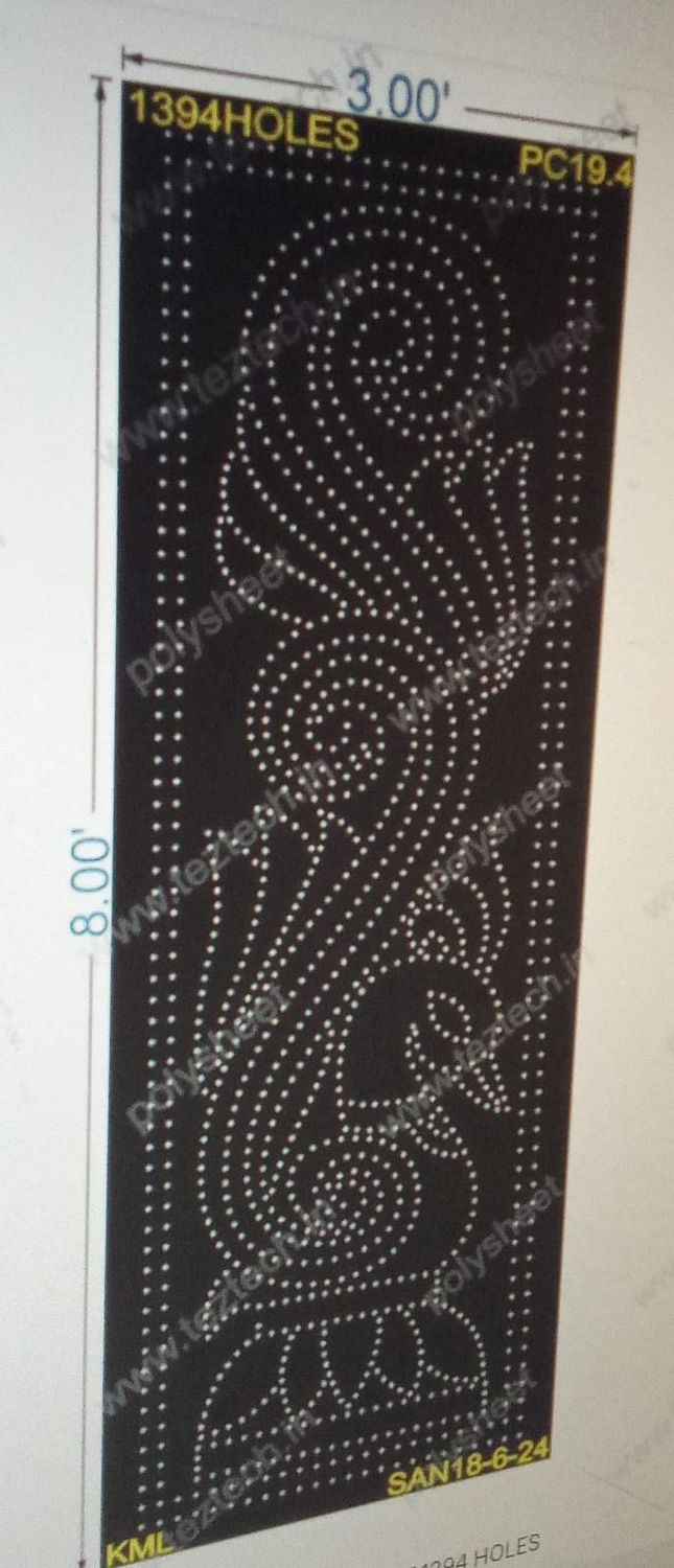 PC19.4 PEACOCK 8X3 FEET 1394 HOLES