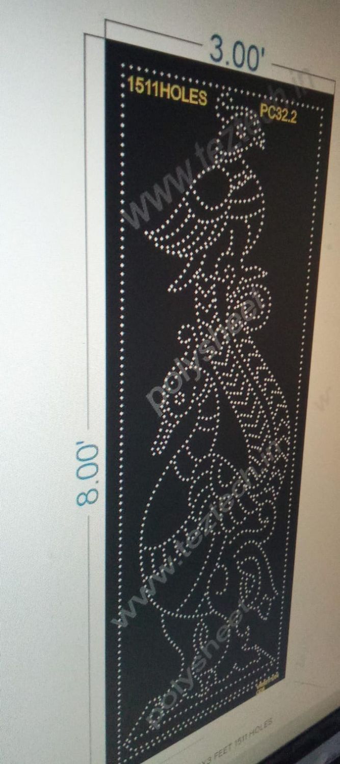 PC32.2 PEACOCK 8X3 FEET 1511 HOLES