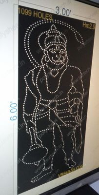 HM2.9 HANUMAJI 1 PART 2X6 FEET 1099 HOLES