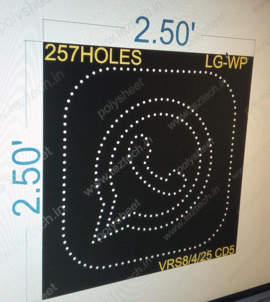 LG-WP LOGO WHATSAPP 1 PART 2.5X2.5 FEET 257 HOLES