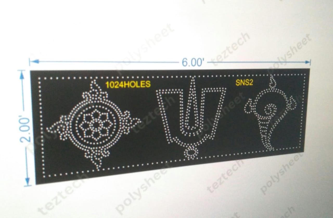 SNS2 SHANKU NAMAM SHAKRAM 2X6 FEET 1024 HOLES