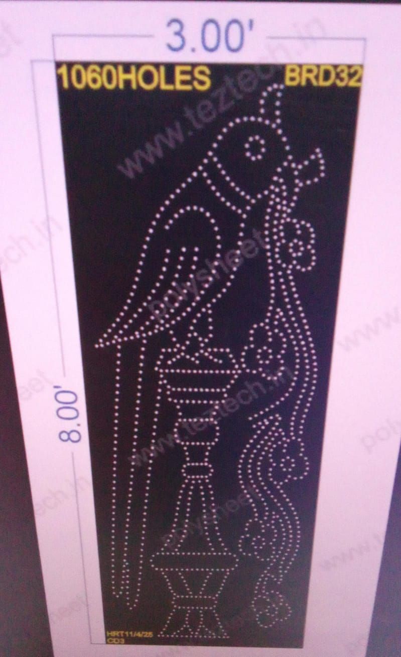 BRD32 BIRD PARROT 3X8 FEET 1060 HOLES
