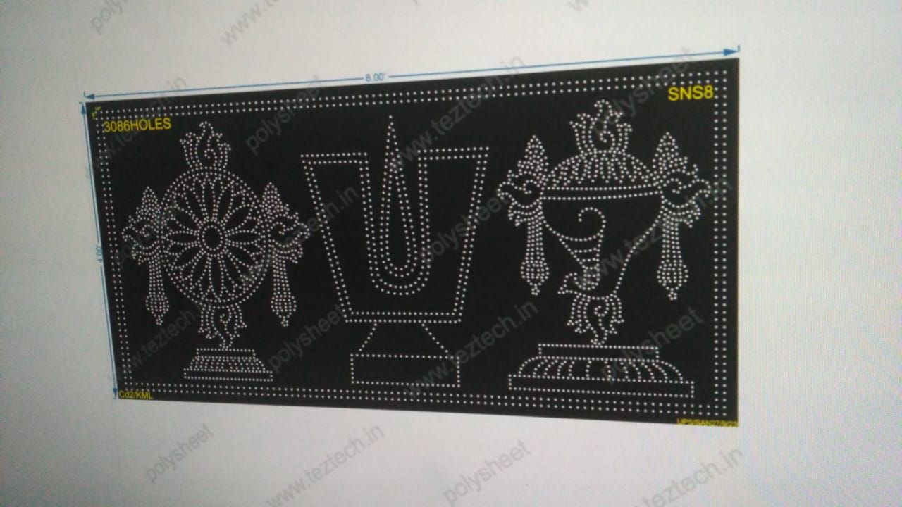 SNS8 SHANKU NAMAM SHAKRAM 4X8 FEET 3086HOLES