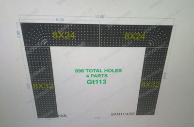 GT113 GATE 4 PART 10X12 FEET 896HOLES
