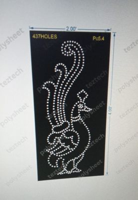 PC5.4 PEACOCK 4X2 FEET 437 HOLES