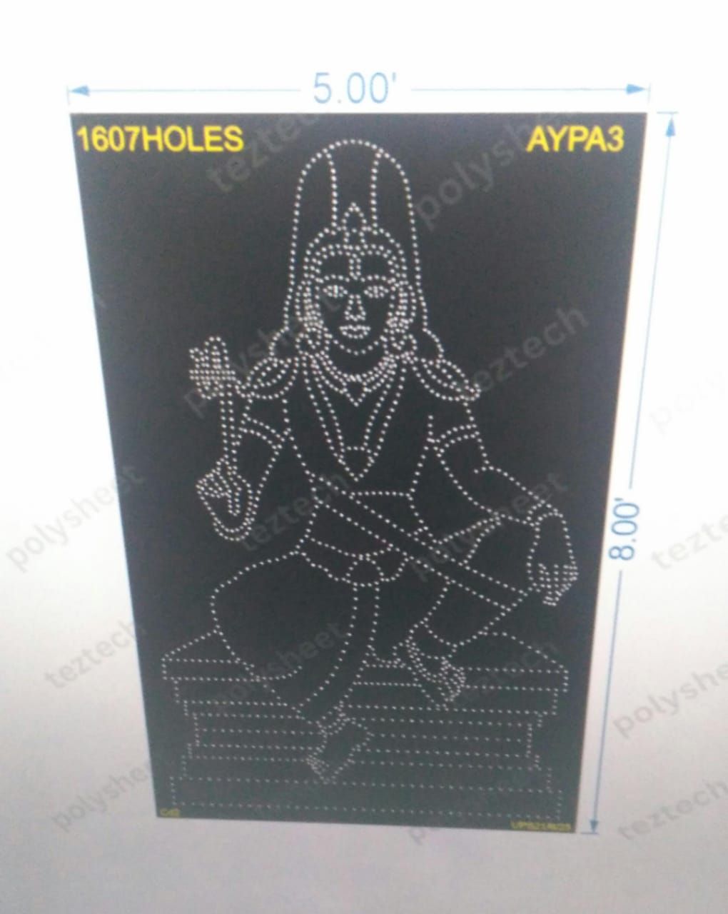 AYPA3 AYYAPPA 8X5 FEET 1607 HOLES 2 PARTS