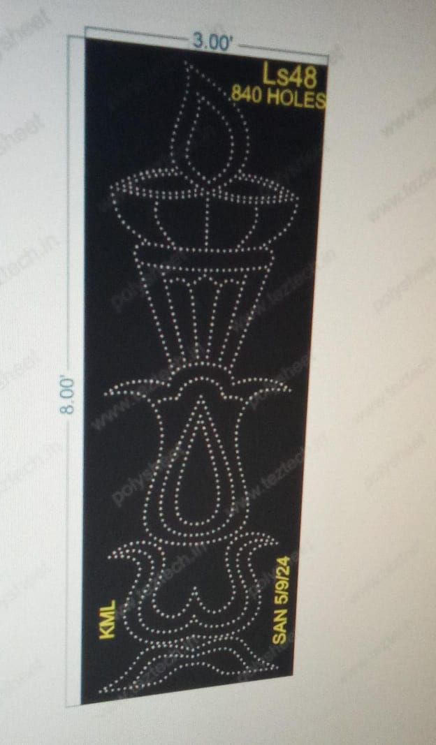 LS48 LAMPSTAND 8X3 FEET 840 HOLES