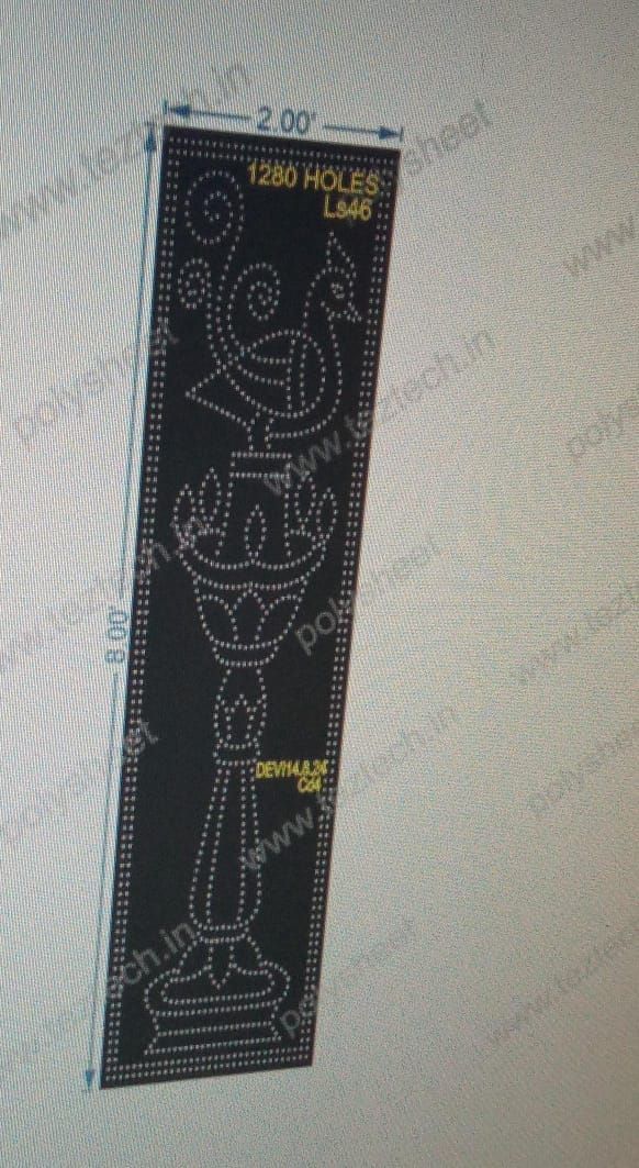 LS46 LAMP STAND 8X3 FEET 1280 HOLES