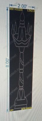 LS42.3 LAMP STAND 8X2 FEET 488 HOLES