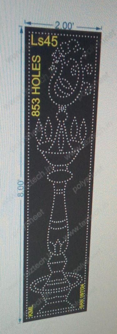 LS45 LAMP STAND 8X2 FEET 853 HOLES