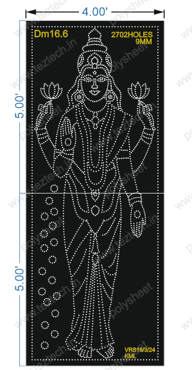 DM16.6 DEVI MATA 10X4 FEET 2702 HOLES