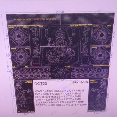 DGT20 DESIGNER GATE 12333 TOTAL HOLES