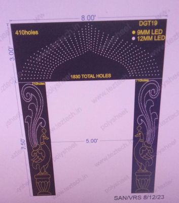 DGT19 DESIGNER GATE 1830 TOTAL HOLES