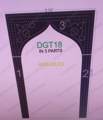 DGT18 TAJ-786 GATE PART 8X12FEET 683HOLES