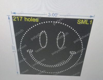 SML1 3X3FT 217 HOLES