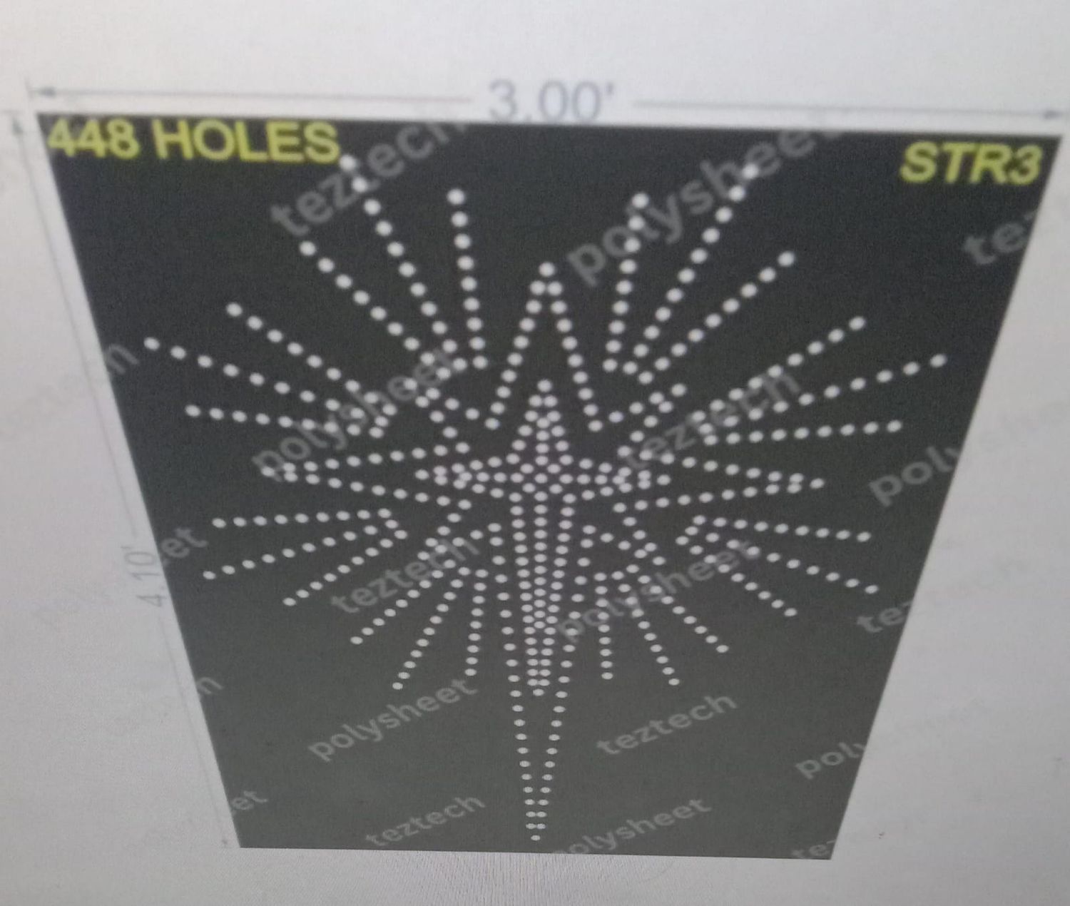 STR3 START 4.10X3FT 448 HOLES