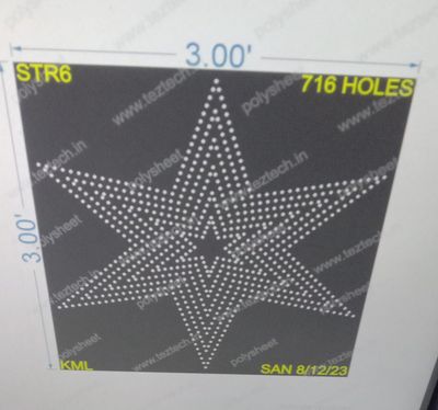 STR6 STAR 3X3 FEET 716 HOLES
