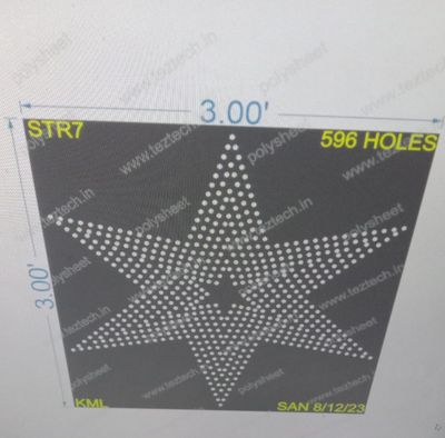 STR7 STAR 3X3 FEET 596 HOLES