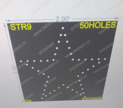 STR9 STAR 2X2FEET 50HOLES