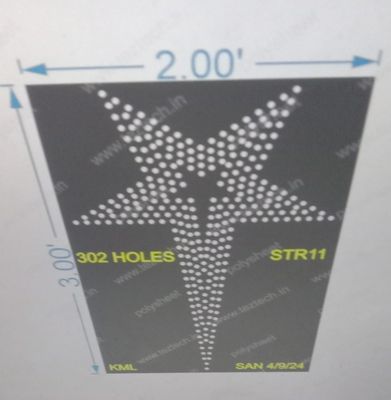 STR11 STAR 3X2 FEET 302 HOLES