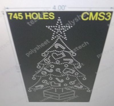 CMS3 CHRISTMAS TREE 6X4FT 745 HOLES