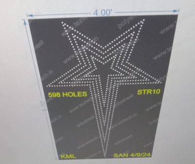 STR10 STAR 6X4 FEET 598 HOLES