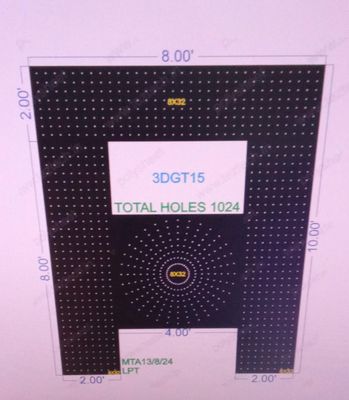 3DGT15 GATE15 8X10 FEET 1024 HOLES IN 4 PARTS ( 8X32H )