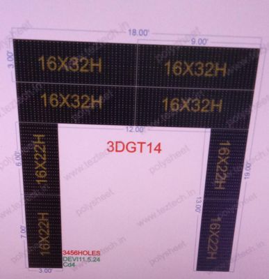 3DGT14 GATE14 18X19 FEET 3456 HOLES IN 8 PARTS (16X32H AND 16X22H)