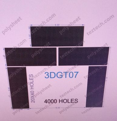 3DGT07 GATE07 4000 HOLES ,3 FT PILLAR 20LED PER LINE