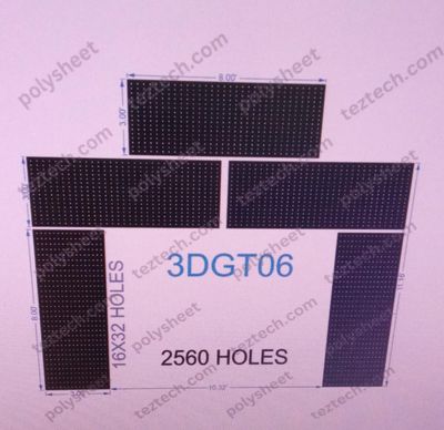 3DGT06 GATE06 2560 HOLES ,3 FT PILLAR ,16 LED PER LINE