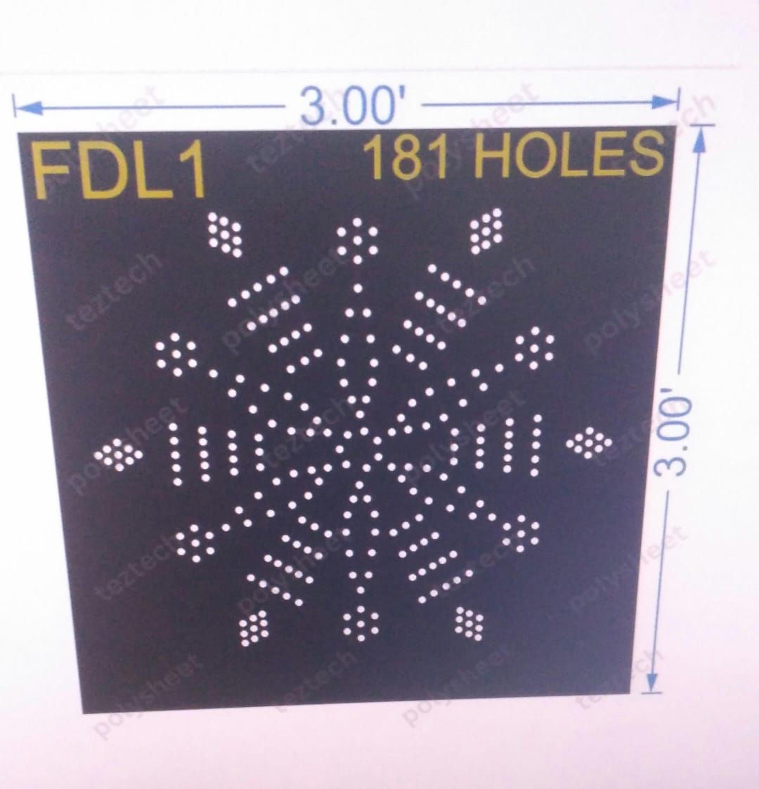FDL1 FDL 3X3 FT 181 HOLES
