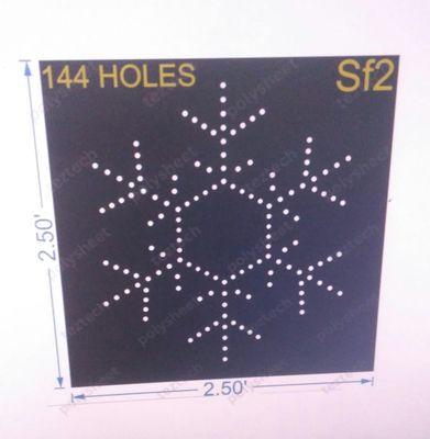 SF2 SNOWFLAKES 2.5X2.5FT 144 HOLES