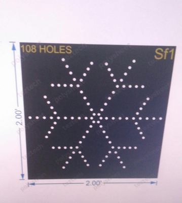 SF1 SNOWFLAKES 2X2FT 108 HOLES