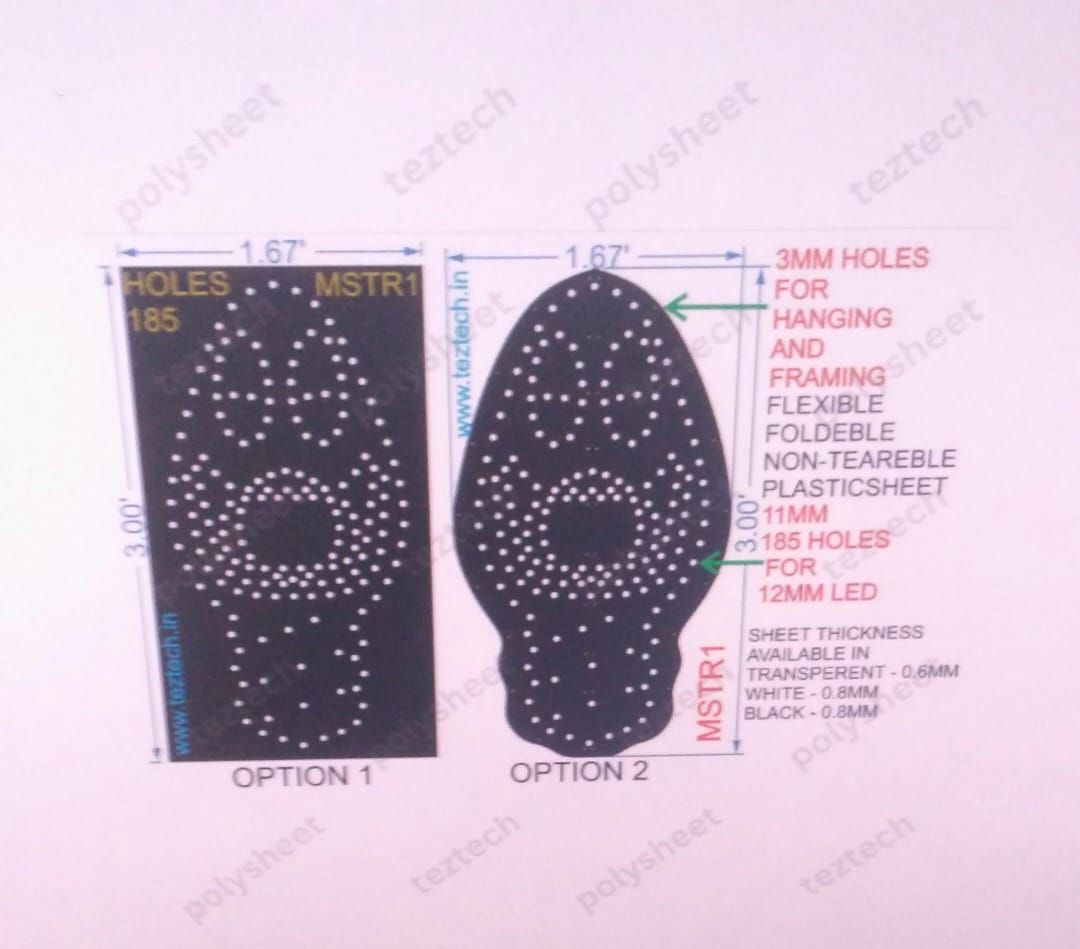 MSTR1 MONSTER 3X1.67FT 185 HOLES
