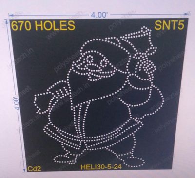 SNT5 SANTA CLAUS 4X4FT 670 HOLES