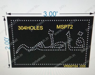 MSP72 FATIMA 2X3 FEET 304 HOLES