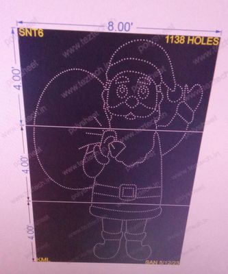 SNT6 SANTA CLAUS 12X8FT 1138 HOLES (3PARTS)