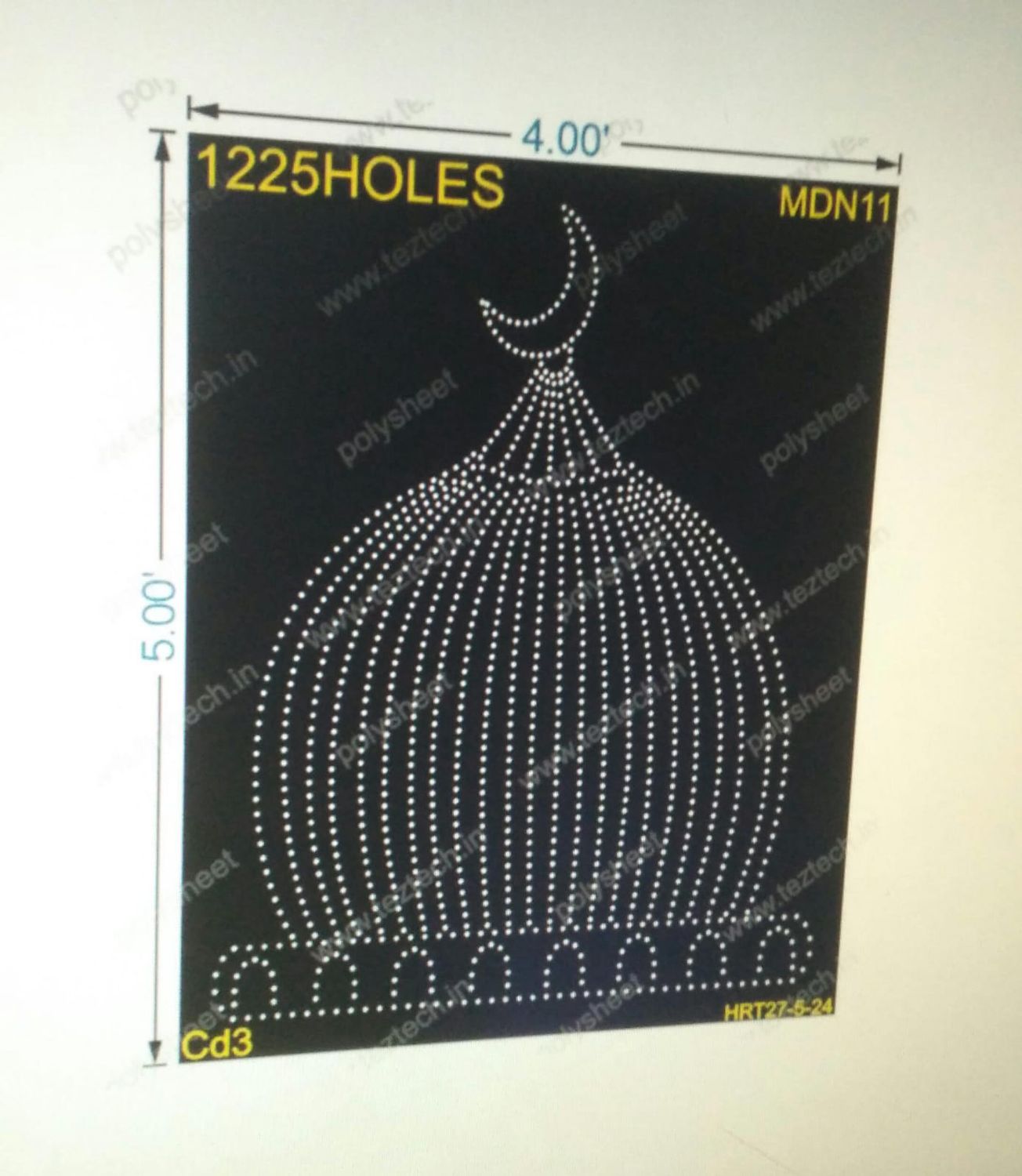 MDN11 MADINA 4X5 FEET 1225 HOLES