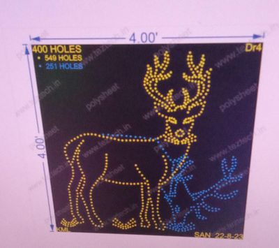 DR4  DEER  4X4FT 400 HOLES